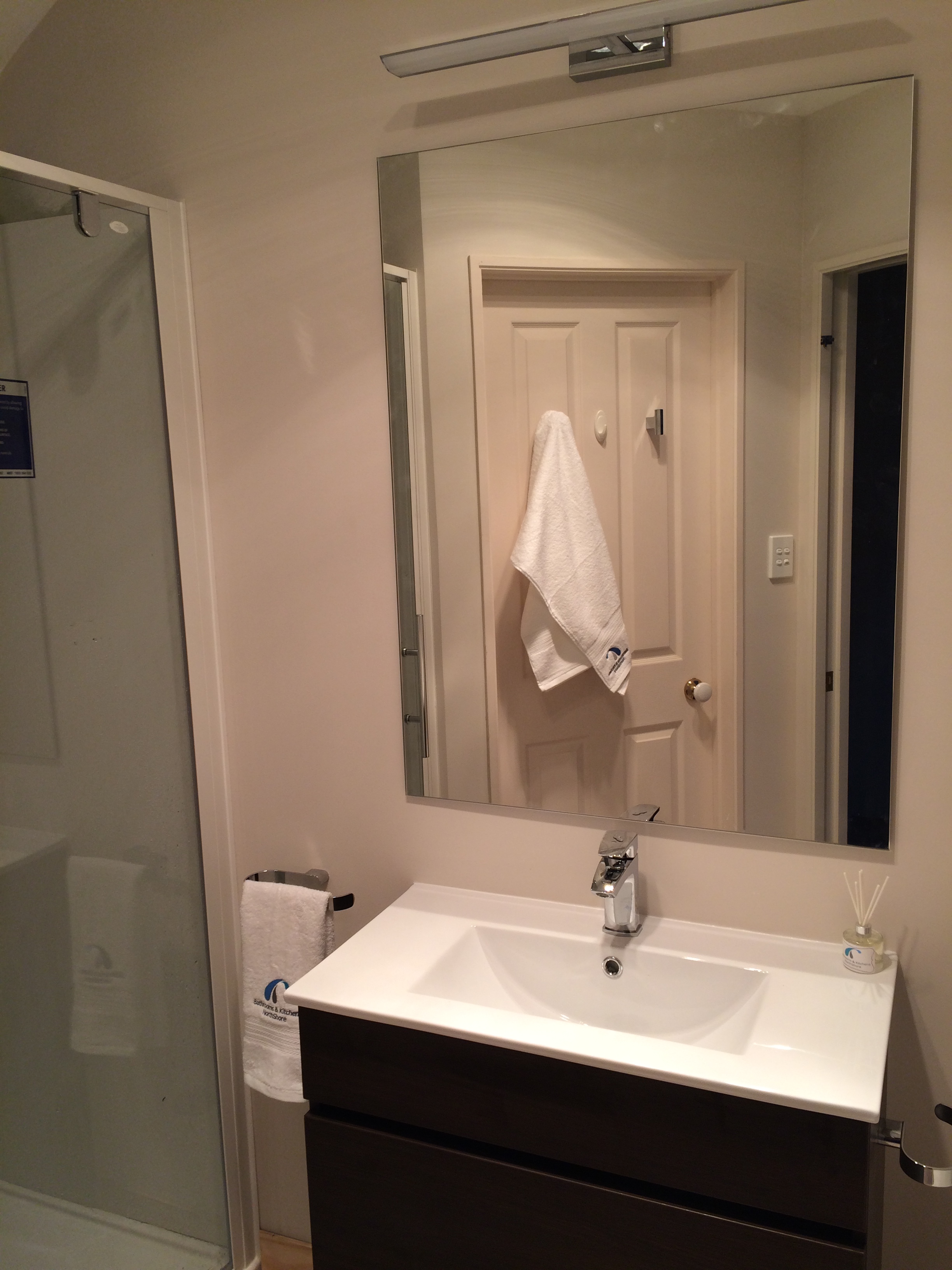 Three Bathrooms and a toilet in Forrest Hill renovation in Ravenwood Drive, Forrest Hill